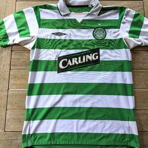 Vintage Official UMBRO Scottish Premiership CELTIC F.C Soccer Jersey Sz M